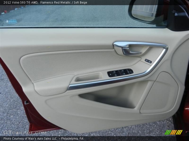 Flamenco Red Metallic / Soft Beige 2012 Volvo S60 T6 AWD