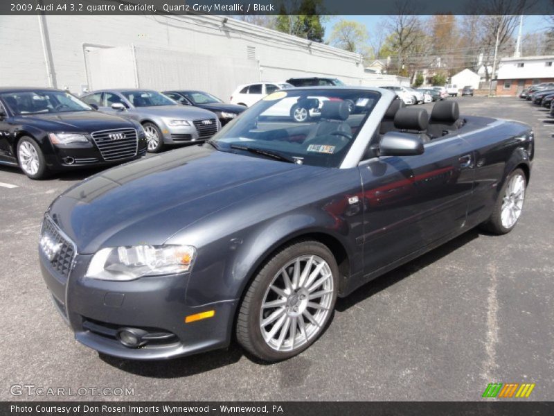 Quartz Grey Metallic / Black 2009 Audi A4 3.2 quattro Cabriolet