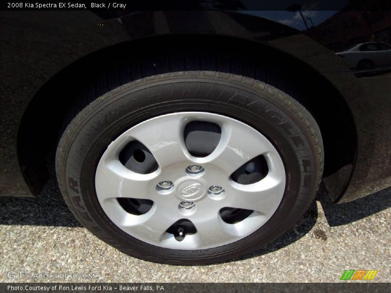 Black / Gray 2008 Kia Spectra EX Sedan