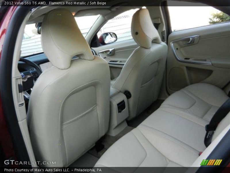 Flamenco Red Metallic / Soft Beige 2012 Volvo S60 T6 AWD