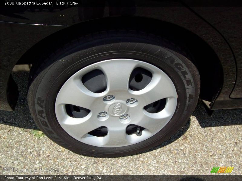 Black / Gray 2008 Kia Spectra EX Sedan