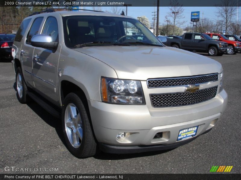 Gold Mist Metallic / Light Cashmere 2009 Chevrolet Tahoe LTZ 4x4