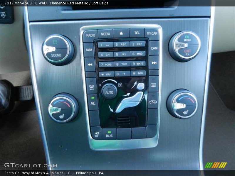 Flamenco Red Metallic / Soft Beige 2012 Volvo S60 T6 AWD