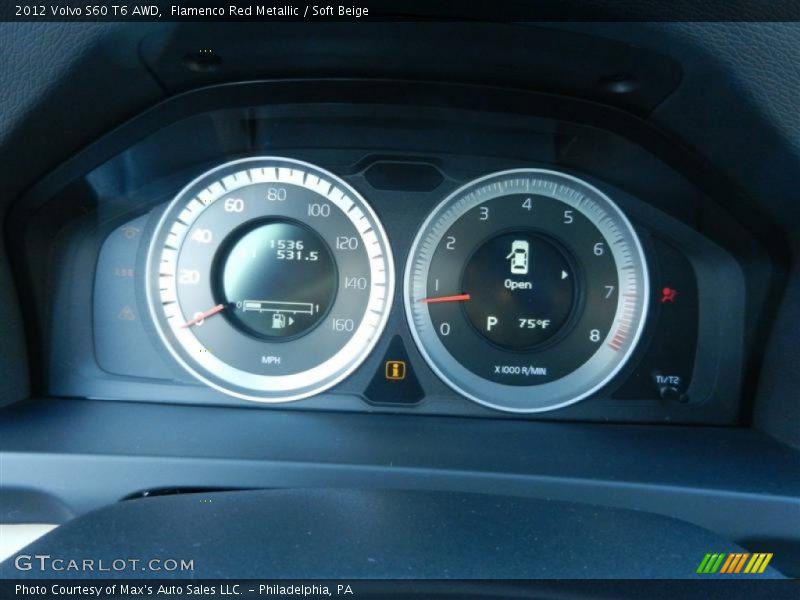 Flamenco Red Metallic / Soft Beige 2012 Volvo S60 T6 AWD