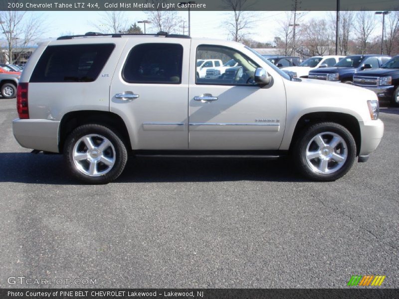 Gold Mist Metallic / Light Cashmere 2009 Chevrolet Tahoe LTZ 4x4