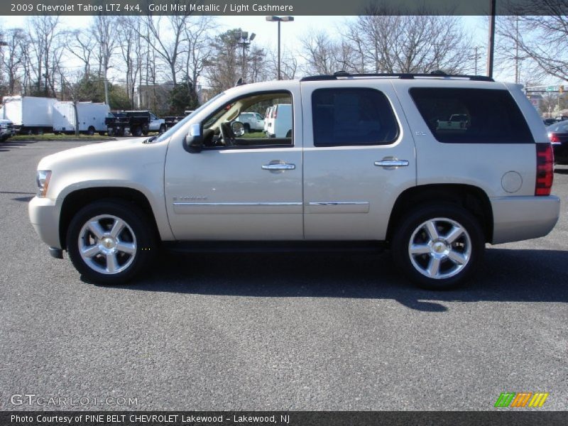 Gold Mist Metallic / Light Cashmere 2009 Chevrolet Tahoe LTZ 4x4