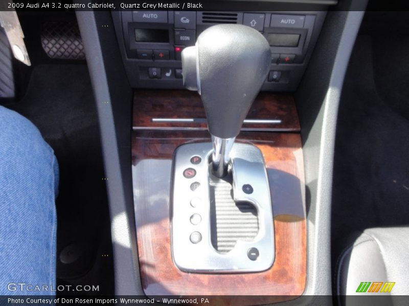 Quartz Grey Metallic / Black 2009 Audi A4 3.2 quattro Cabriolet