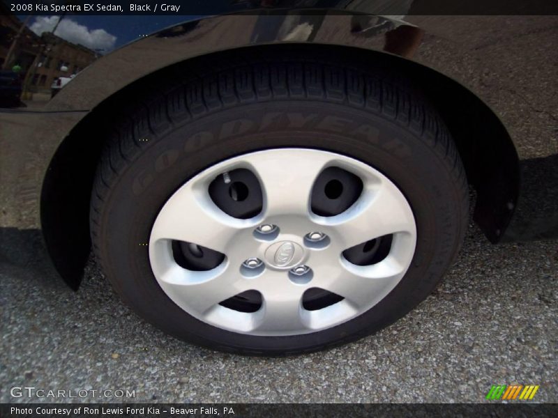 Black / Gray 2008 Kia Spectra EX Sedan