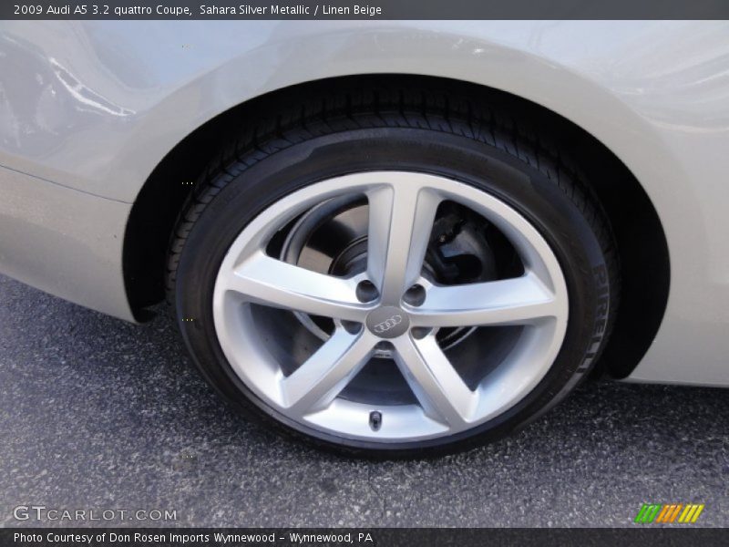 Sahara Silver Metallic / Linen Beige 2009 Audi A5 3.2 quattro Coupe