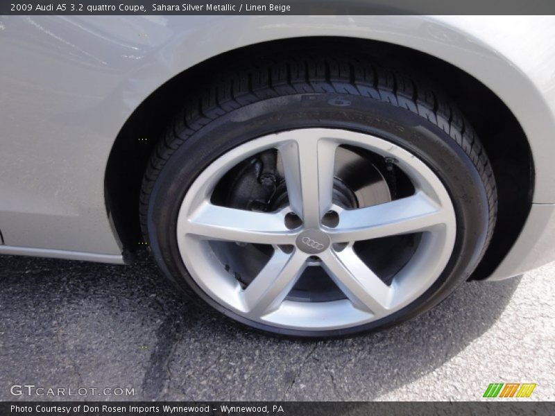 Sahara Silver Metallic / Linen Beige 2009 Audi A5 3.2 quattro Coupe