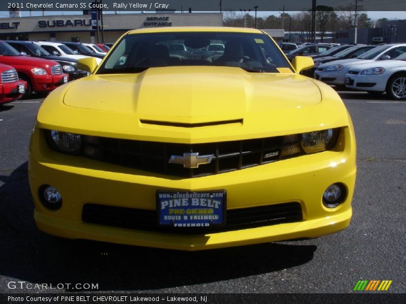 Rally Yellow / Gray 2011 Chevrolet Camaro SS Coupe