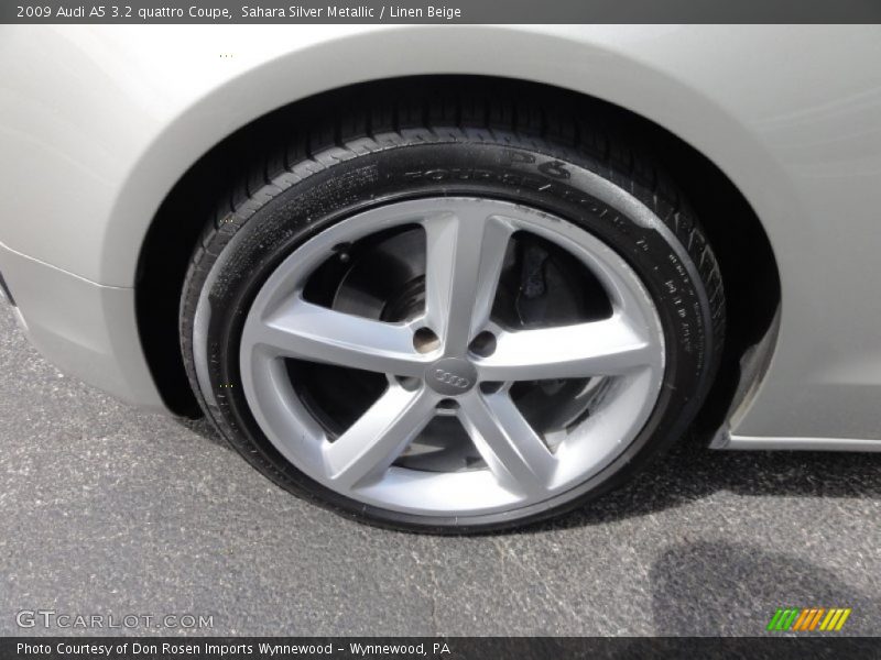 Sahara Silver Metallic / Linen Beige 2009 Audi A5 3.2 quattro Coupe
