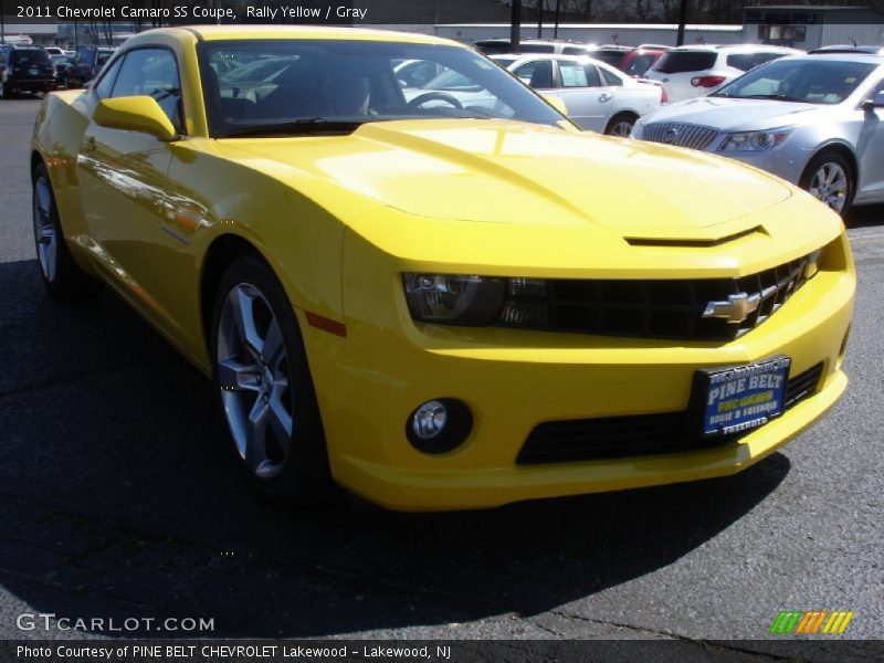 Rally Yellow / Gray 2011 Chevrolet Camaro SS Coupe