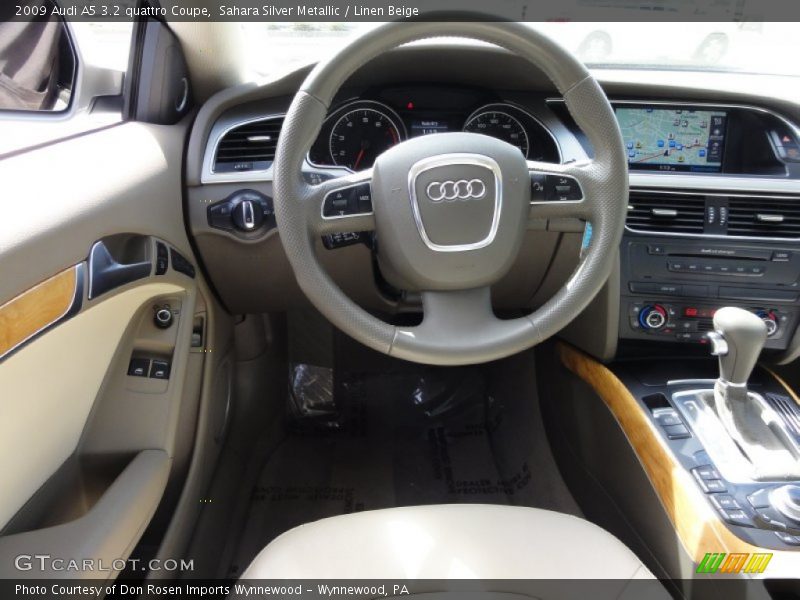 Sahara Silver Metallic / Linen Beige 2009 Audi A5 3.2 quattro Coupe