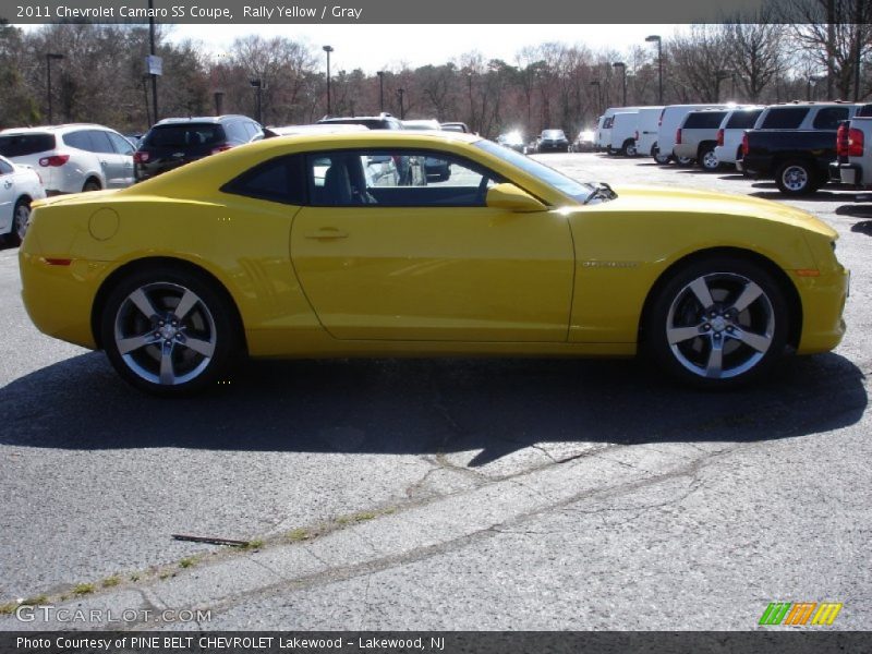 Rally Yellow / Gray 2011 Chevrolet Camaro SS Coupe
