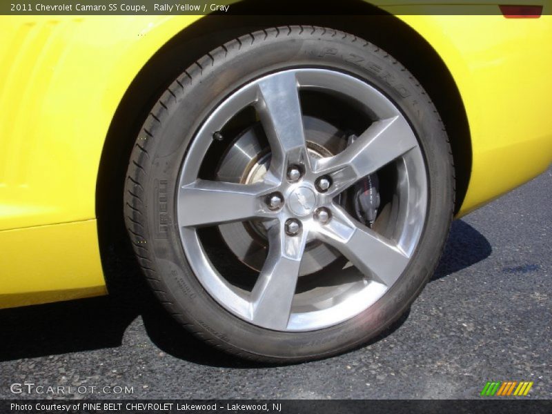 Rally Yellow / Gray 2011 Chevrolet Camaro SS Coupe