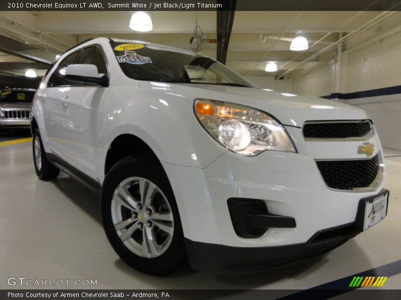 Summit White / Jet Black/Light Titanium 2010 Chevrolet Equinox LT AWD