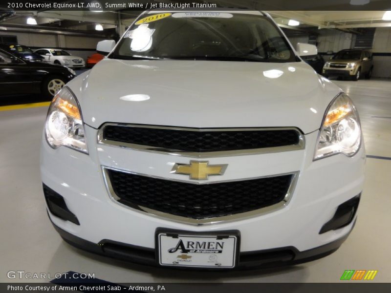 Summit White / Jet Black/Light Titanium 2010 Chevrolet Equinox LT AWD
