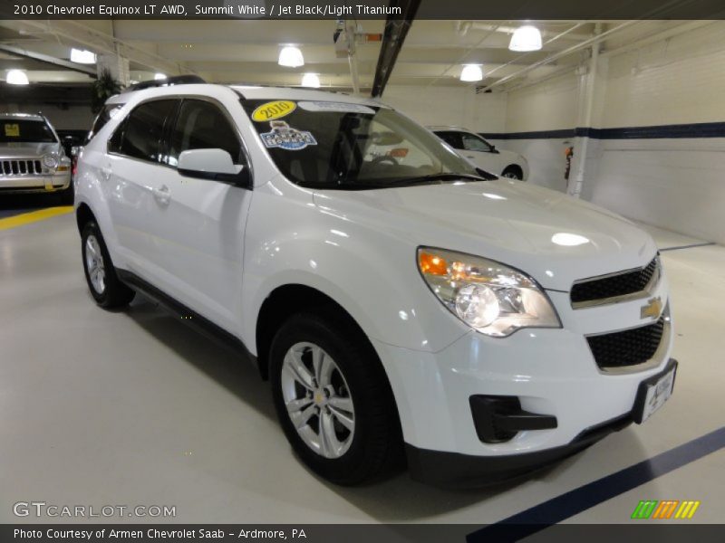 Summit White / Jet Black/Light Titanium 2010 Chevrolet Equinox LT AWD