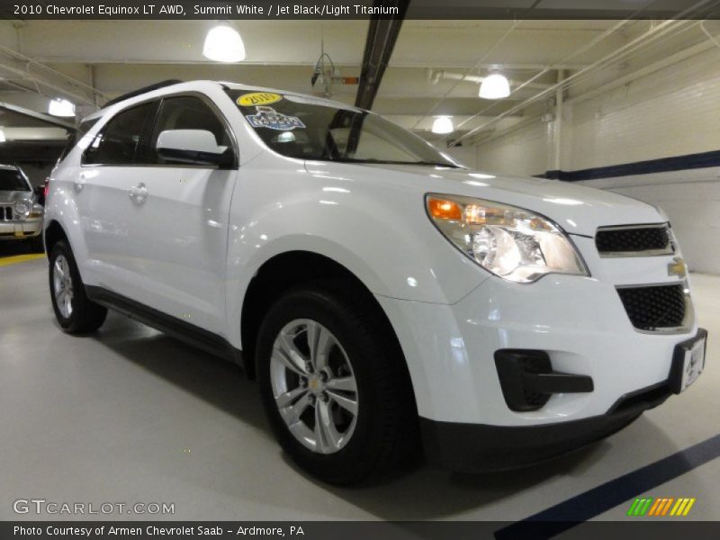 Summit White / Jet Black/Light Titanium 2010 Chevrolet Equinox LT AWD