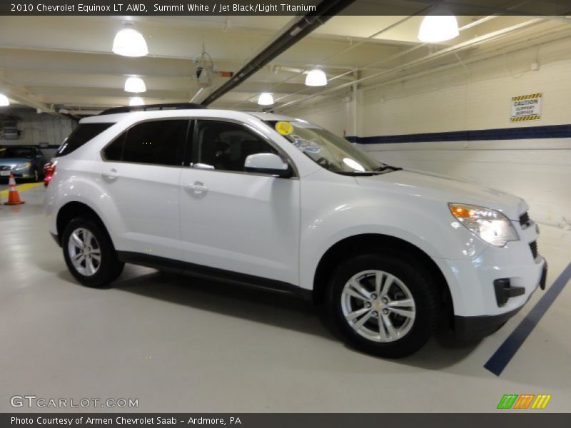 Summit White / Jet Black/Light Titanium 2010 Chevrolet Equinox LT AWD