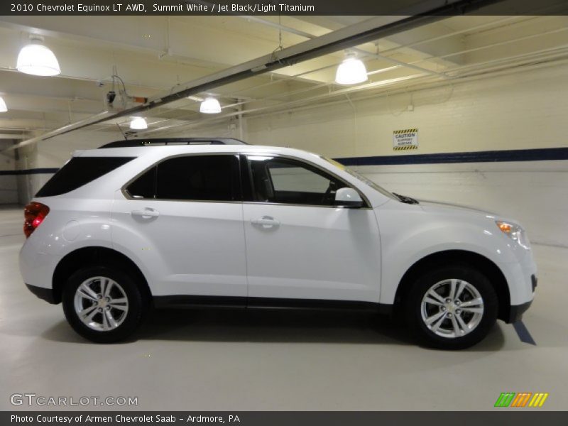 Summit White / Jet Black/Light Titanium 2010 Chevrolet Equinox LT AWD