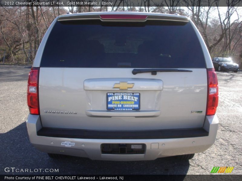 Gold Mist Metallic / Ebony 2012 Chevrolet Suburban LT 4x4