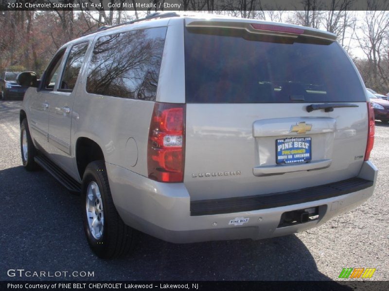 Gold Mist Metallic / Ebony 2012 Chevrolet Suburban LT 4x4