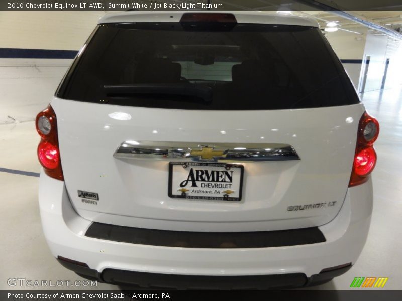 Summit White / Jet Black/Light Titanium 2010 Chevrolet Equinox LT AWD