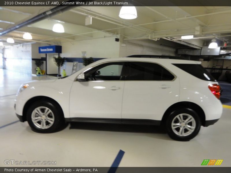 Summit White / Jet Black/Light Titanium 2010 Chevrolet Equinox LT AWD