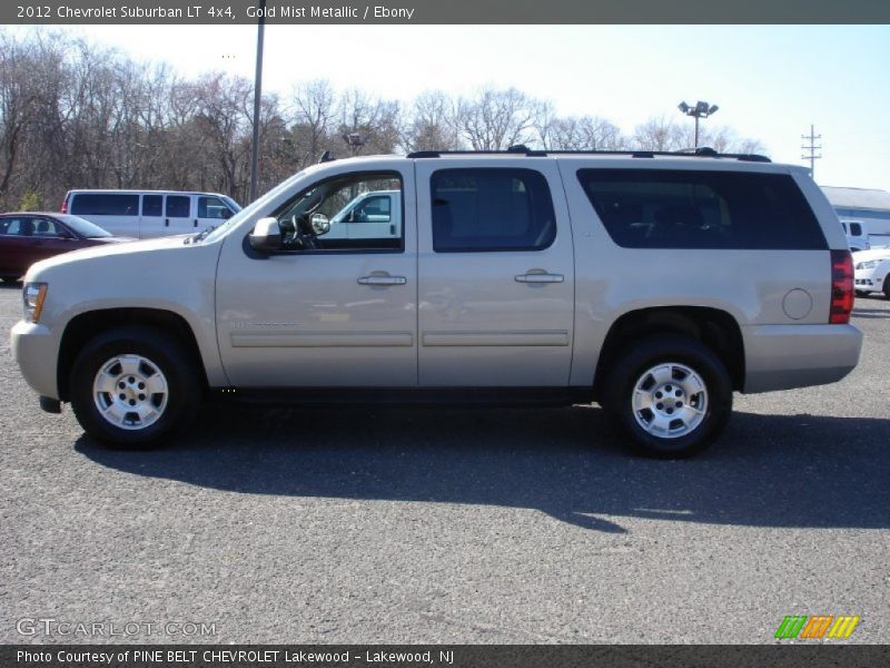 Gold Mist Metallic / Ebony 2012 Chevrolet Suburban LT 4x4