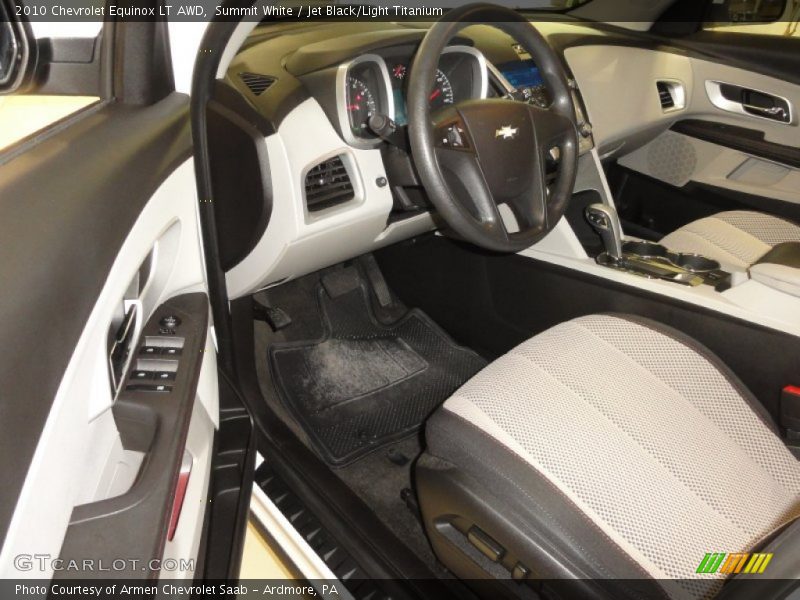 Summit White / Jet Black/Light Titanium 2010 Chevrolet Equinox LT AWD