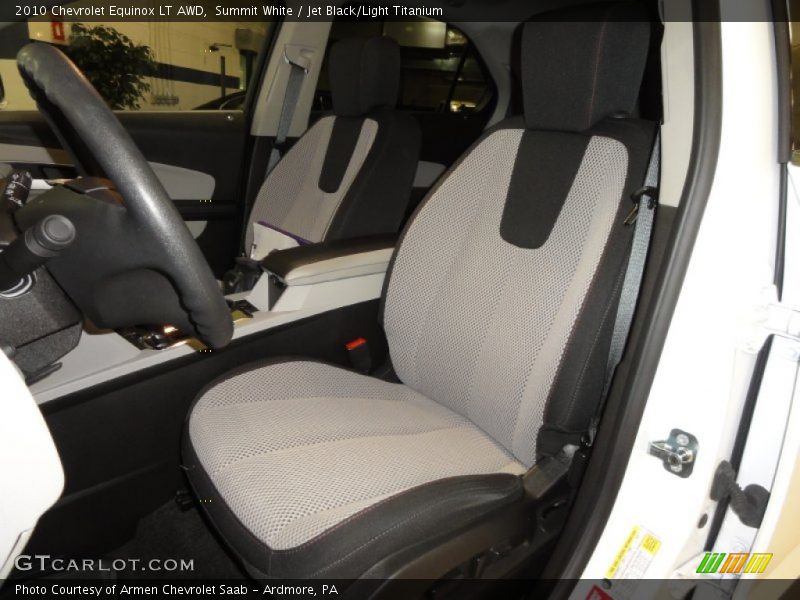 Summit White / Jet Black/Light Titanium 2010 Chevrolet Equinox LT AWD