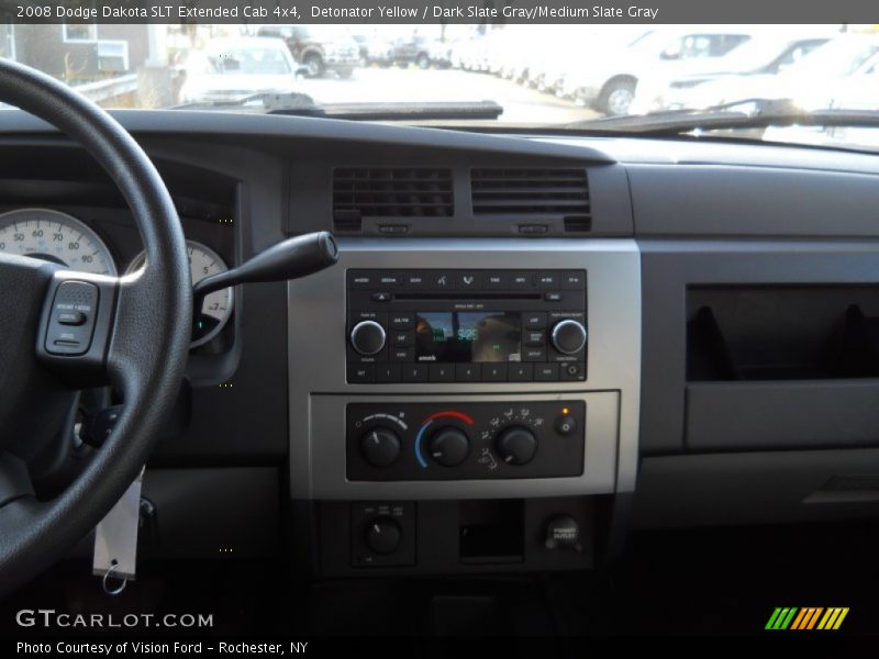 Detonator Yellow / Dark Slate Gray/Medium Slate Gray 2008 Dodge Dakota SLT Extended Cab 4x4