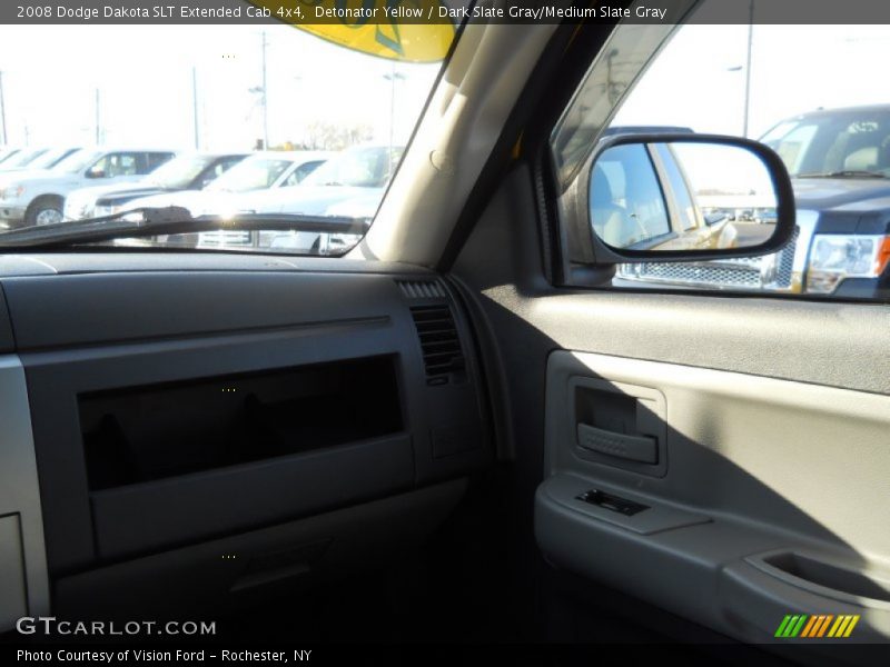Detonator Yellow / Dark Slate Gray/Medium Slate Gray 2008 Dodge Dakota SLT Extended Cab 4x4