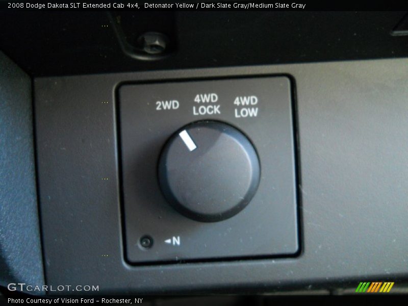 Detonator Yellow / Dark Slate Gray/Medium Slate Gray 2008 Dodge Dakota SLT Extended Cab 4x4