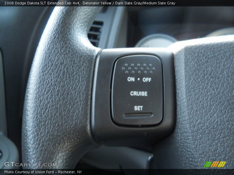 Detonator Yellow / Dark Slate Gray/Medium Slate Gray 2008 Dodge Dakota SLT Extended Cab 4x4