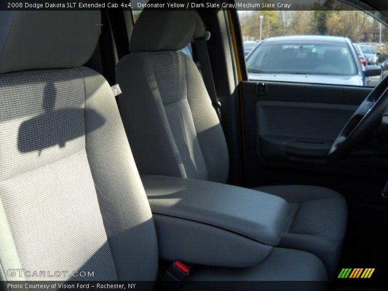 Detonator Yellow / Dark Slate Gray/Medium Slate Gray 2008 Dodge Dakota SLT Extended Cab 4x4