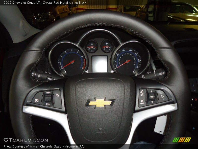 Crystal Red Metallic / Jet Black 2012 Chevrolet Cruze LT