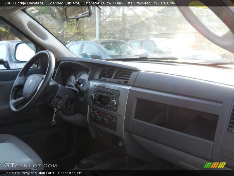 Detonator Yellow / Dark Slate Gray/Medium Slate Gray 2008 Dodge Dakota SLT Extended Cab 4x4