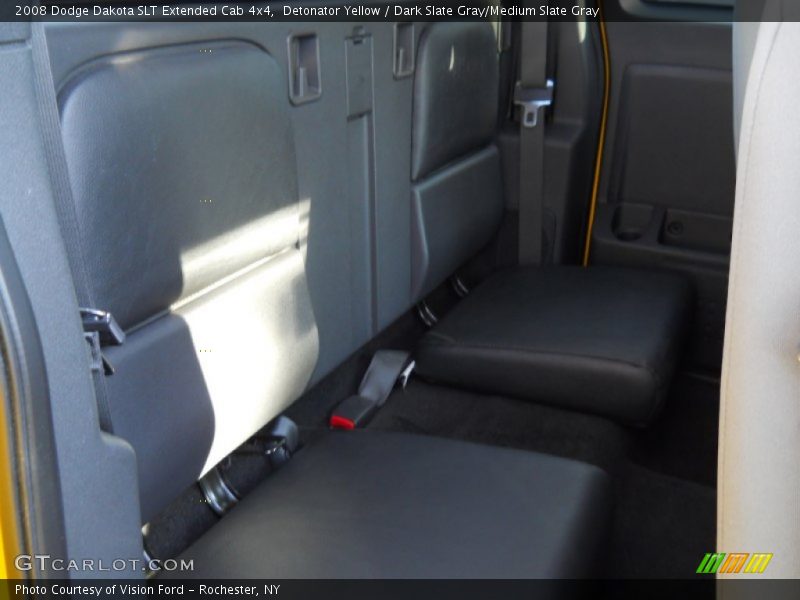 Detonator Yellow / Dark Slate Gray/Medium Slate Gray 2008 Dodge Dakota SLT Extended Cab 4x4