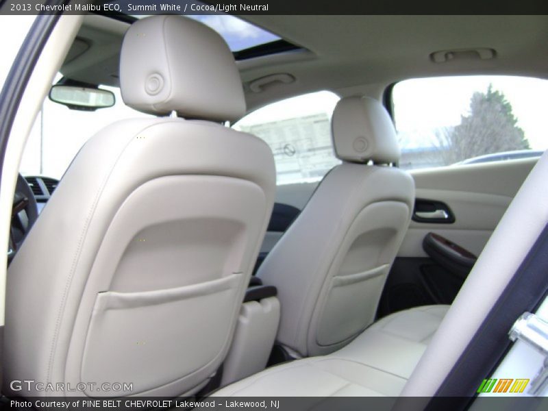 Summit White / Cocoa/Light Neutral 2013 Chevrolet Malibu ECO