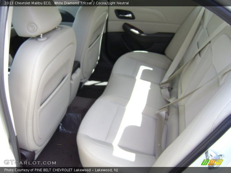 White Diamond Tricoat / Cocoa/Light Neutral 2013 Chevrolet Malibu ECO