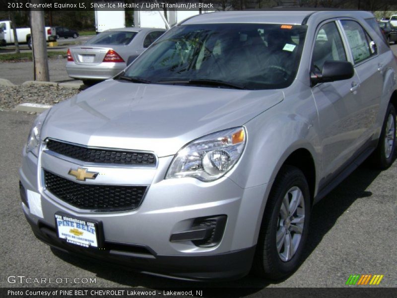 Silver Ice Metallic / Light Titanium/Jet Black 2012 Chevrolet Equinox LS