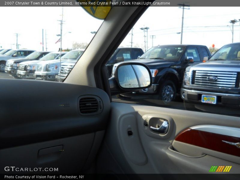 Inferno Red Crystal Pearl / Dark Khaki/Light Graystone 2007 Chrysler Town & Country Limited