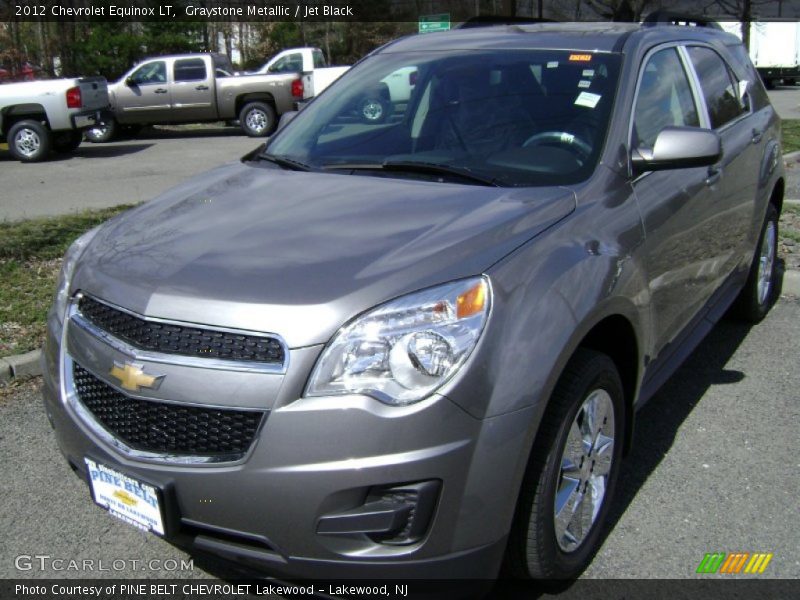 Graystone Metallic / Jet Black 2012 Chevrolet Equinox LT