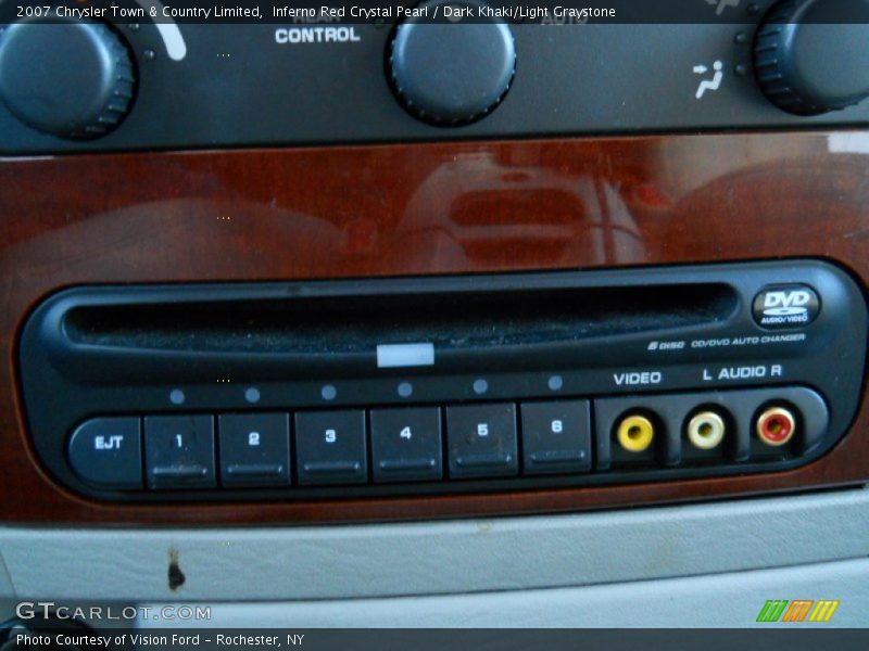 Inferno Red Crystal Pearl / Dark Khaki/Light Graystone 2007 Chrysler Town & Country Limited