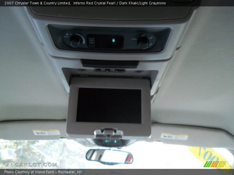 Inferno Red Crystal Pearl / Dark Khaki/Light Graystone 2007 Chrysler Town & Country Limited