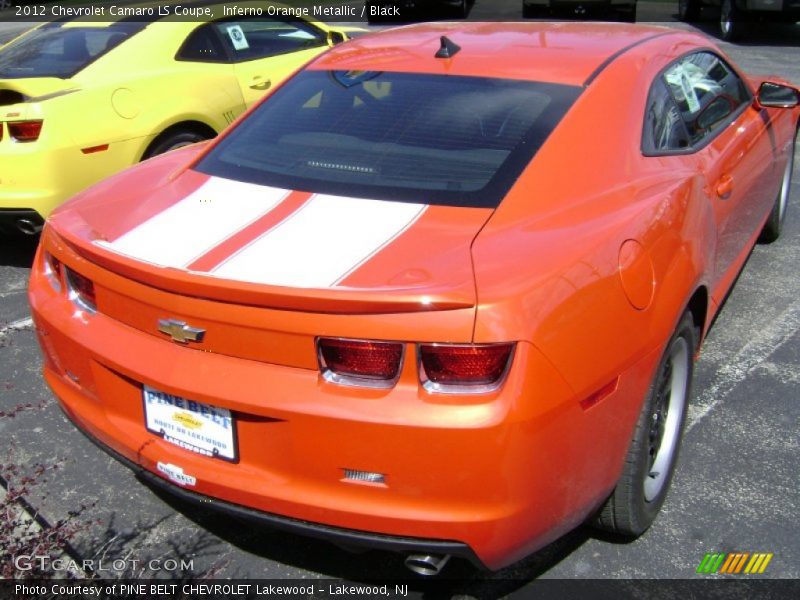 Inferno Orange Metallic / Black 2012 Chevrolet Camaro LS Coupe