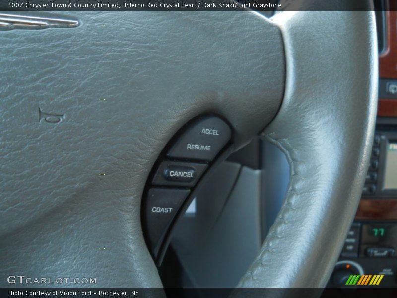 Inferno Red Crystal Pearl / Dark Khaki/Light Graystone 2007 Chrysler Town & Country Limited